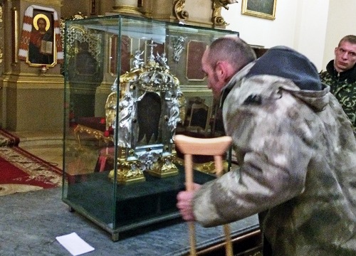 Захисники Вітчизни спільно зі священослужителями молилися до Нерукотворного образу Ісуса Христа